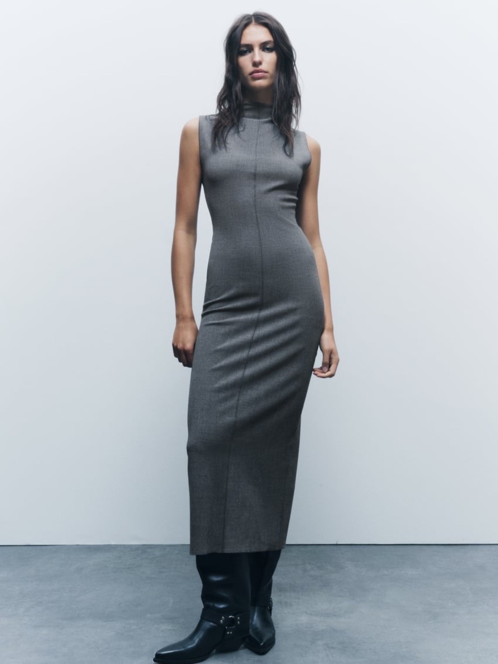 Zara ZW Collection Seamed Pencil Dress